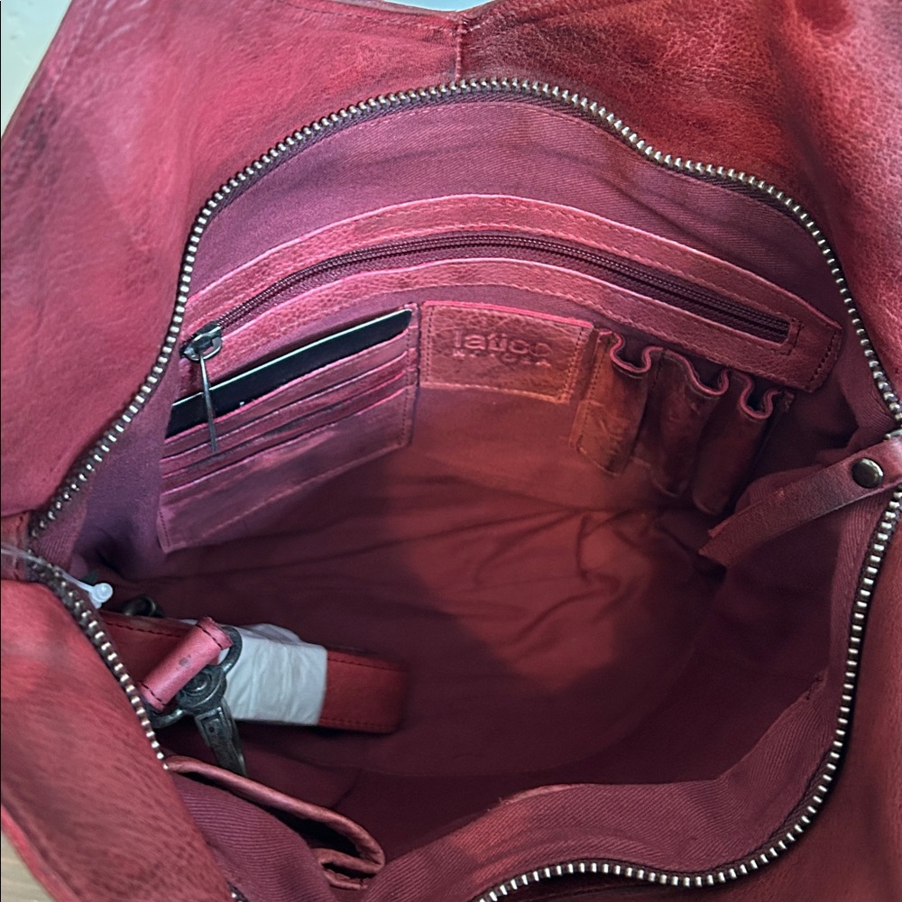 Latico Leathers Nash Crossbody Bag in Oxblood - Picture 5 of 6